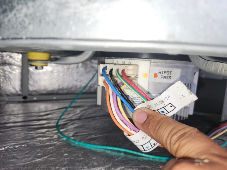 HVAC Wiring Detail in Largo, FL 33774 Close-up of HVAC wiring in Largo, FL 33774