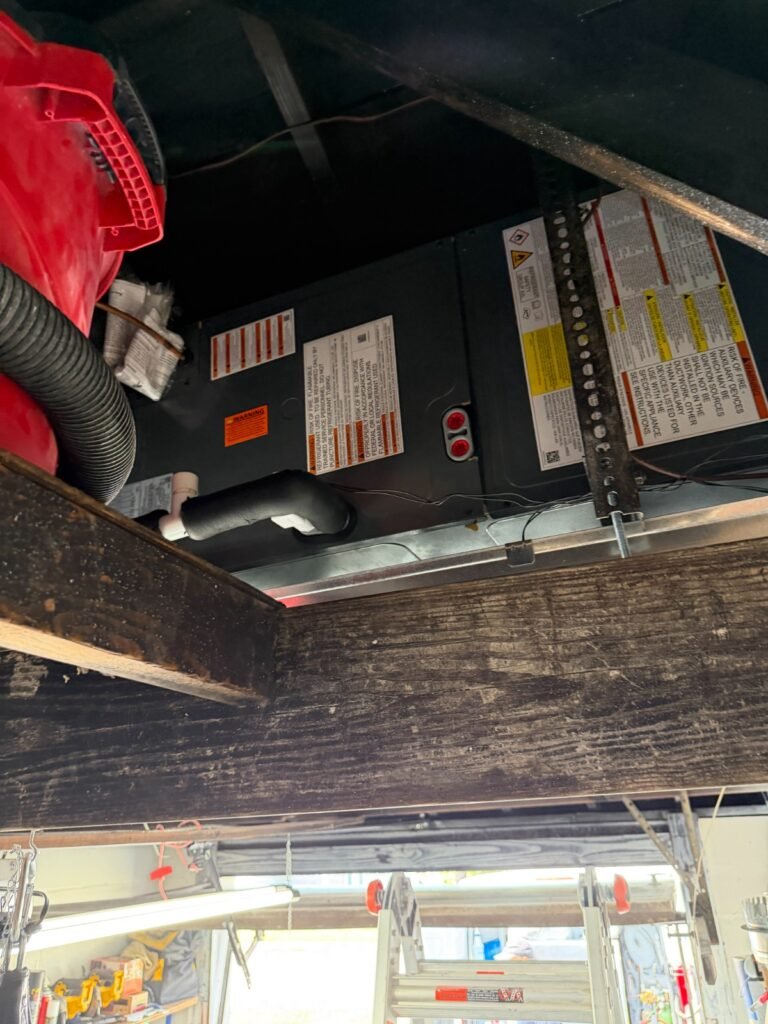 Installed HVAC unit in garage, Holiday, FL 34691