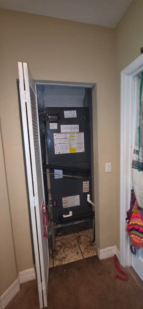 Installed Indoor HVAC Unit in Closet Space, Tampa, FL 33611 Installed indoor HVAC unit in closet space, Tampa, FL 33611