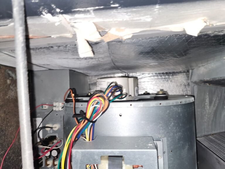 Interior HVAC Unit View in Clearwater, FL 33764 Interior view of HVAC unit with wiring in Clearwater, FL 33764