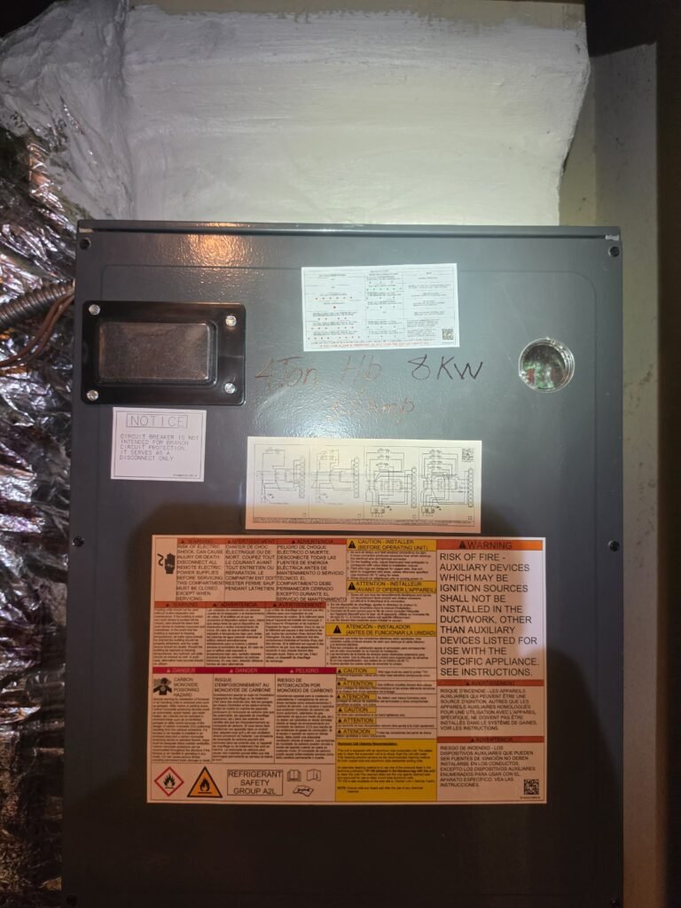 Newly Installed Indoor HVAC Unit in Tampa, FL 33611 Newly installed indoor HVAC unit in closet, Tampa, FL 33611