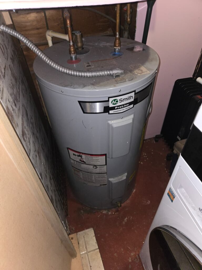 Old Water Heater Before Replacement in Tampa, FL 33616 Old AO Smith water heater before replacement in Tampa, FL 33616