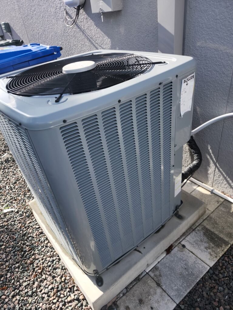 Outdoor HVAC Unit Service in Largo, FL 33774 Outdoor HVAC unit after service in Largo, FL 33774
