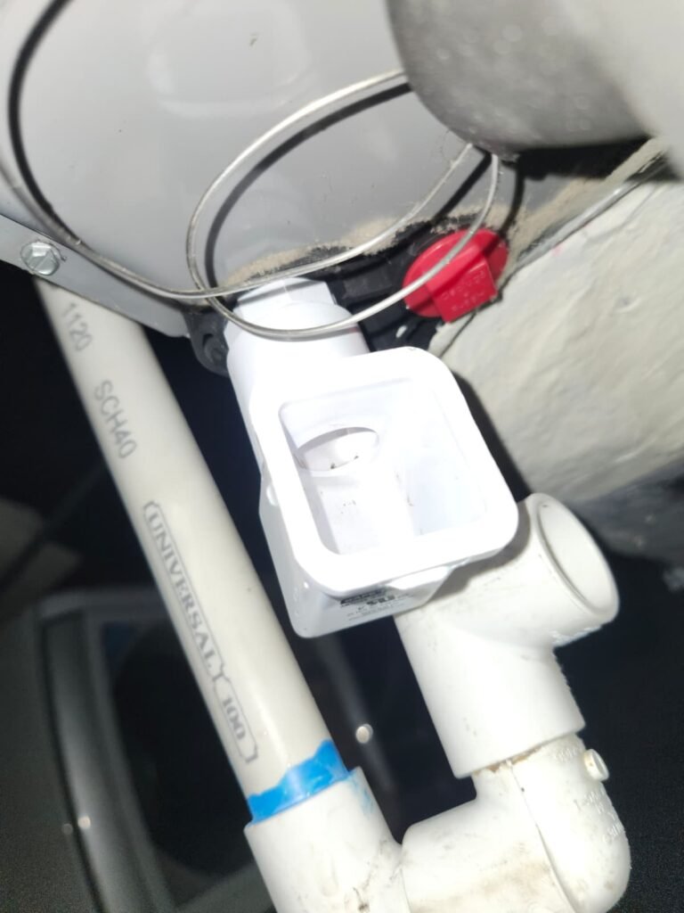 PVC Pipe Connection Detail in Clearwater, FL 33764 PVC pipe connection with clamp and valve in Clearwater, FL 33764