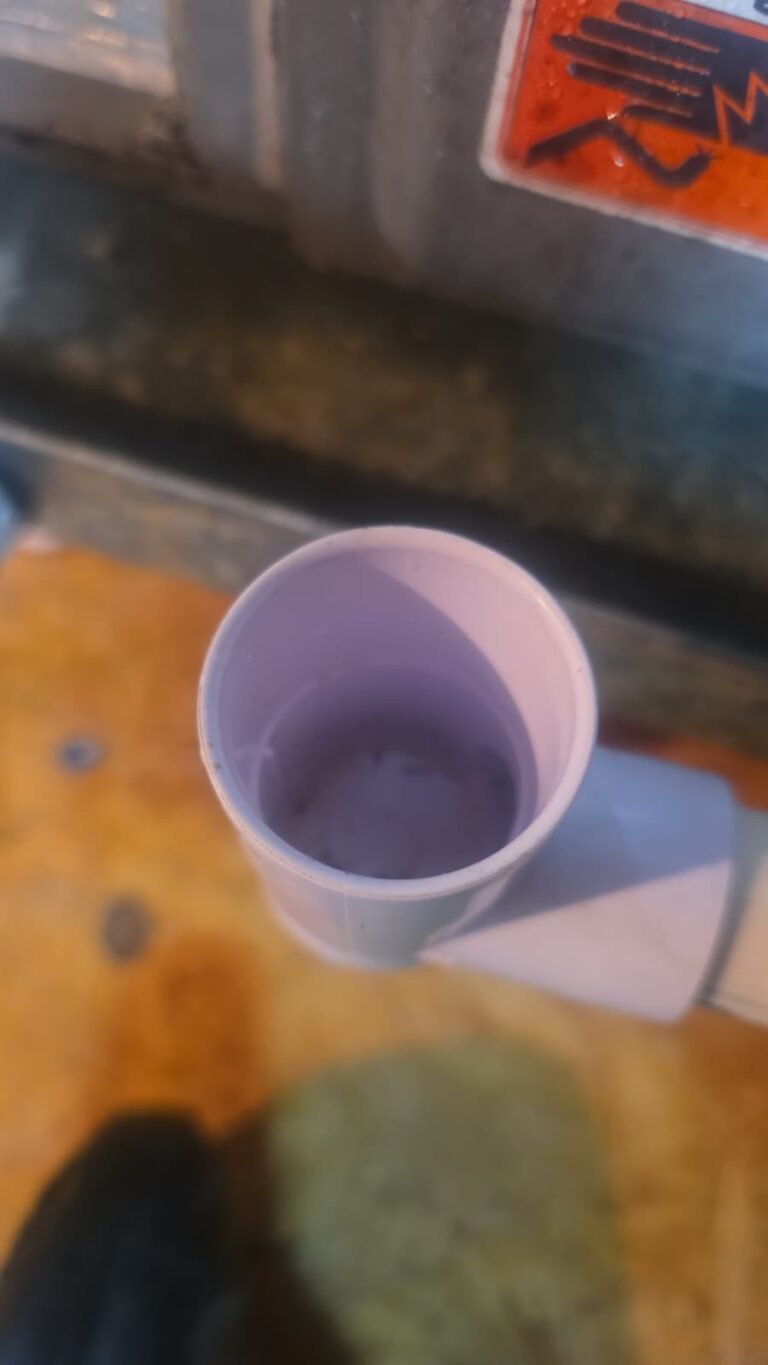 Close-up of a PVC pipe during AC service in Hudson, FL 34669