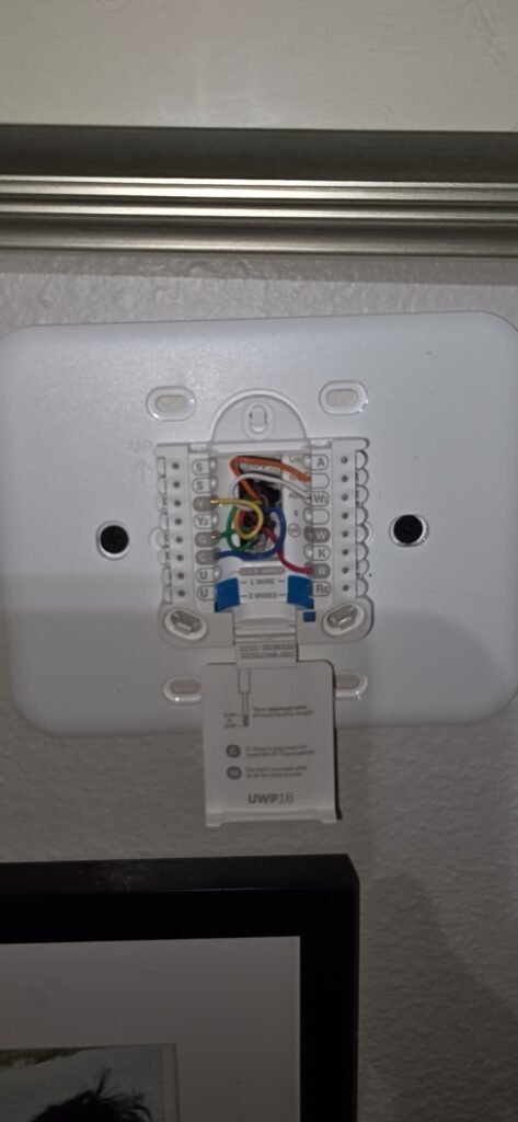 Thermostat base with wiring in Tampa, FL 33618