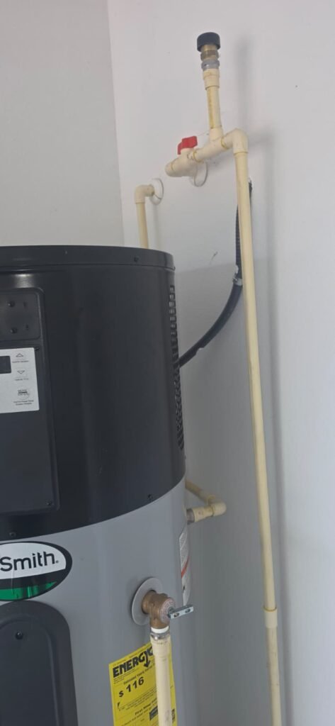 Water heater installation with pipes in Wimauma, FL 33598
