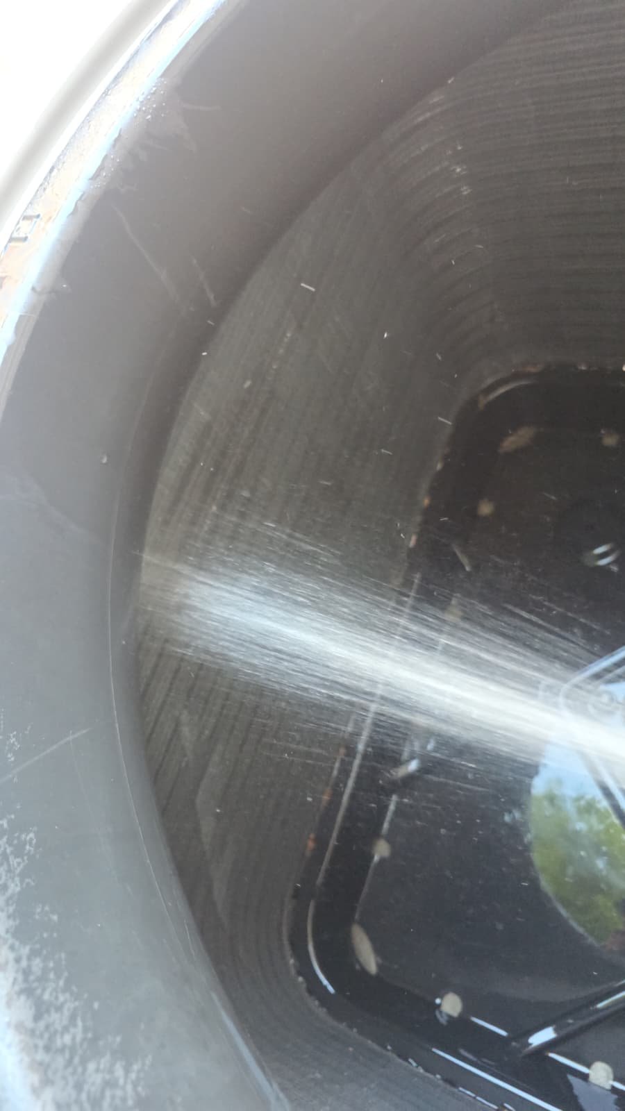 Water Spray Inside HVAC Unit - Tampa, FL 33607 Close-up of water spray inside HVAC unit in Tampa, FL 33607.