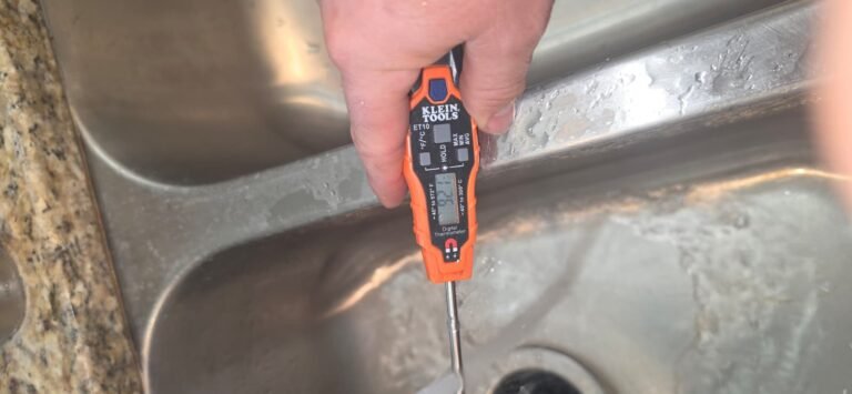 Digital thermometer measuring water temperature in Wimauma, FL 33598