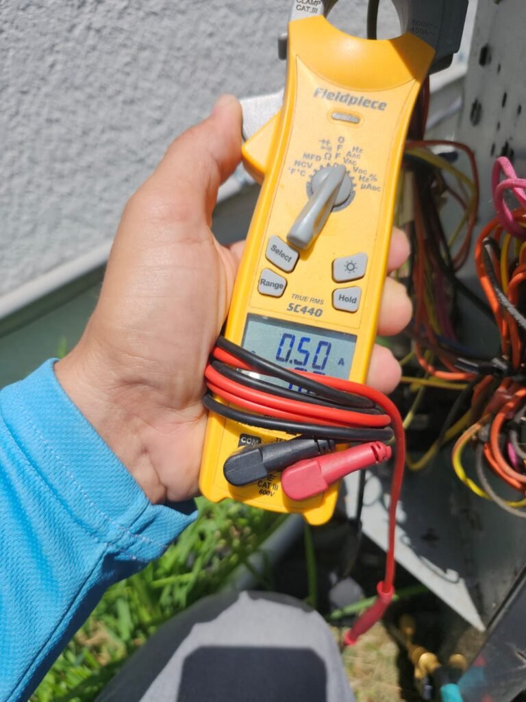 Wiring and Capacitor in HVAC Unit, Land O' Lakes, FL 34637 Wiring and capacitor inside HVAC unit in Land O' Lakes, FL 34637