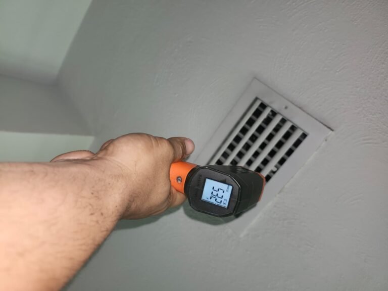 Measuring Air Vent Temperature in Tampa, FL 33625 Air vent temperature measurement in Tampa, FL 33625