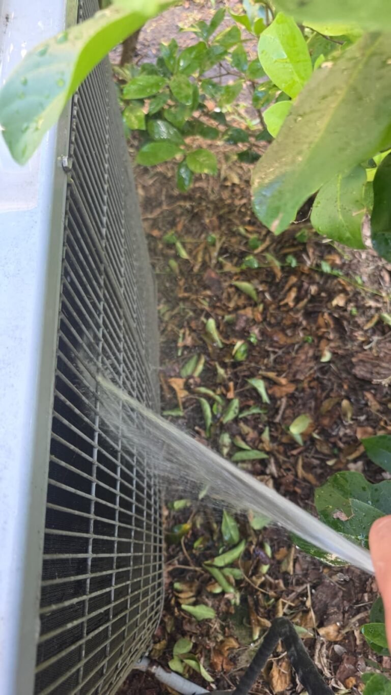 Cleaning Outdoor AC Unit in Wesley Chapel, FL 33543 Cleaning outdoor AC unit in Wesley Chapel, FL 33543