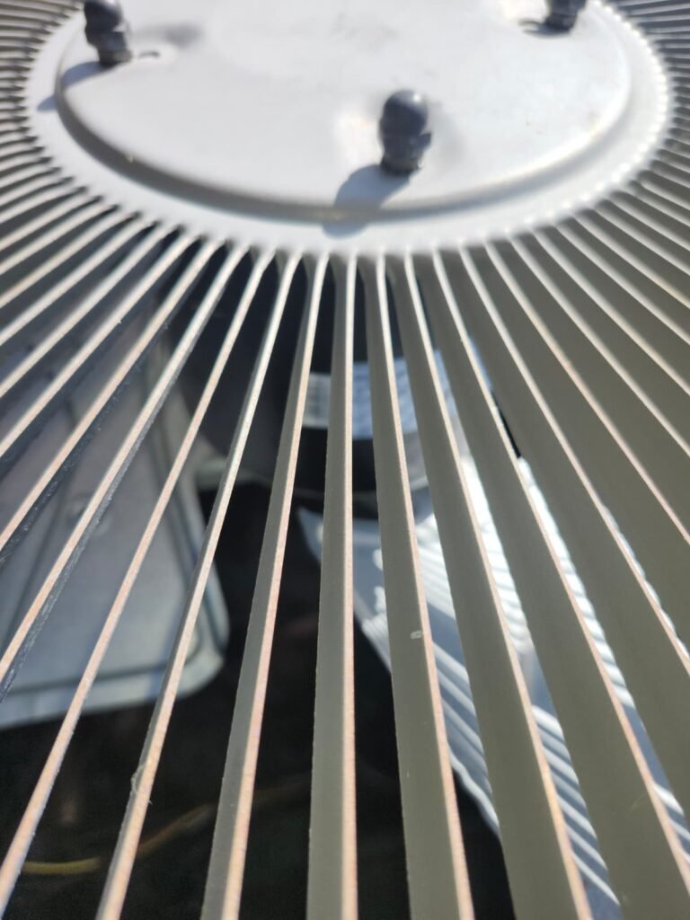 Condenser fan grill close-up in Riverview, FL 33578