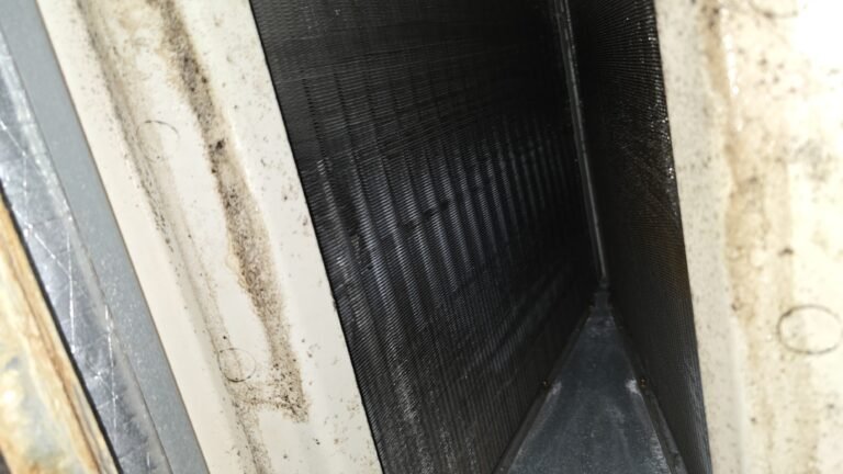 Close-up of HVAC component after drain line flush in Port Richey, FL 34668