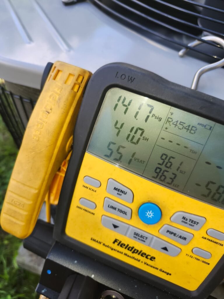 Digital Gauge During Service in Tampa, FL 33604 Digital gauge during drain line service in Tampa, FL 33604