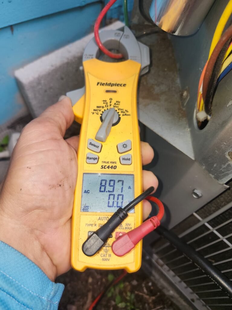 Digital Multimeter in St. Petersburg, FL 33711 Digital multimeter during HVAC service in St. Petersburg, FL 33711