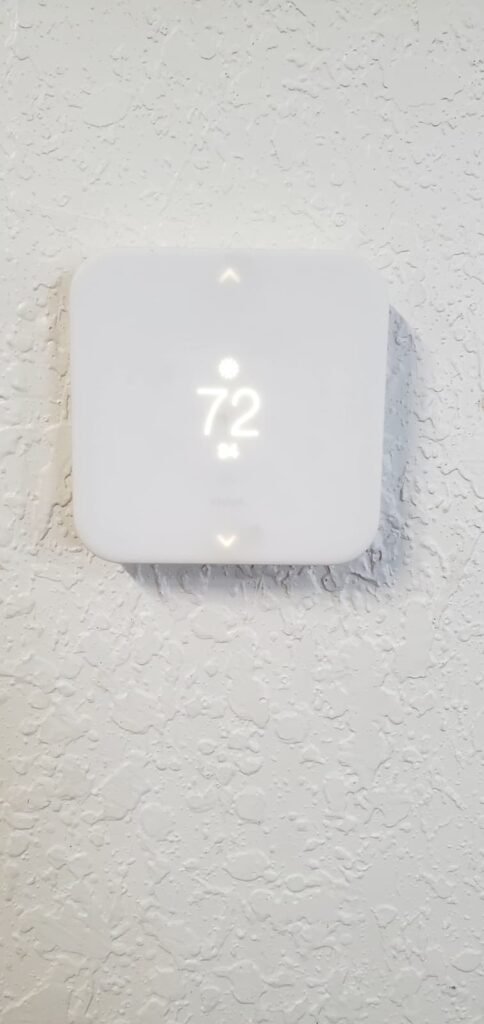 Digital thermostat set to 72 degrees, Tampa, FL 33605