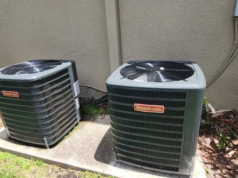 Dual Goodman HVAC units installed in Zephyrhills, FL 33544