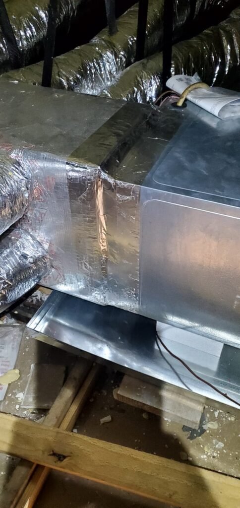 Ductwork connected to HVAC unit, Tampa, FL 33605