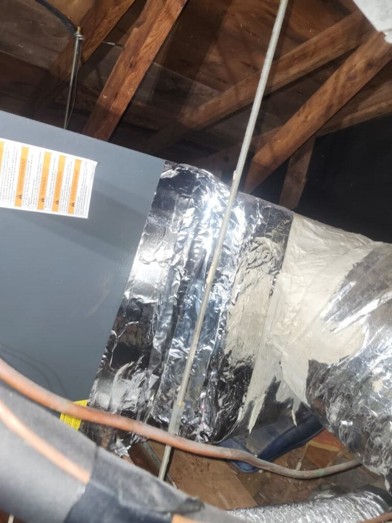 Ductwork and Insulation in Clearwater, FL 33765 Ductwork and insulation in attic, Clearwater, FL 33765