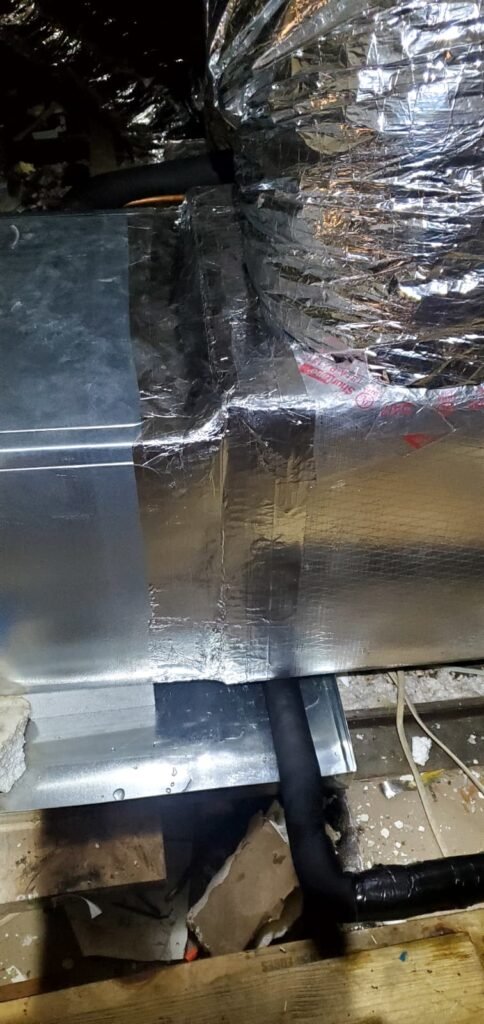 Ductwork and insulation in attic, Tampa, FL 33605