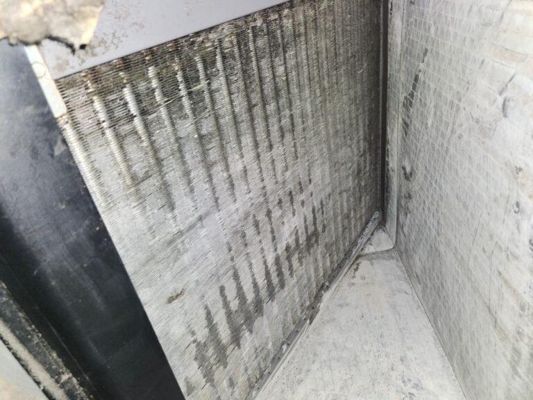 Dusty AC Coil Detail in Tampa, FL 33625 Dusty AC coil detail in Tampa, FL 33625