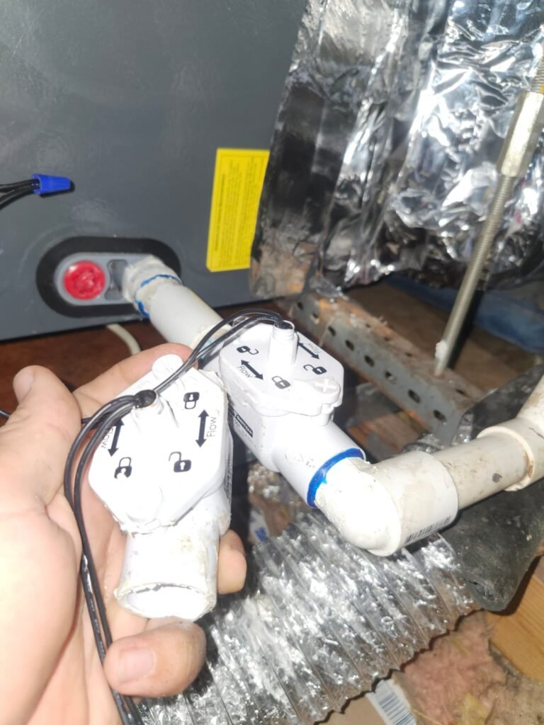 Float Switch Installation in Clearwater, FL 33765 Float switch installed on drain line in Clearwater, FL 33765