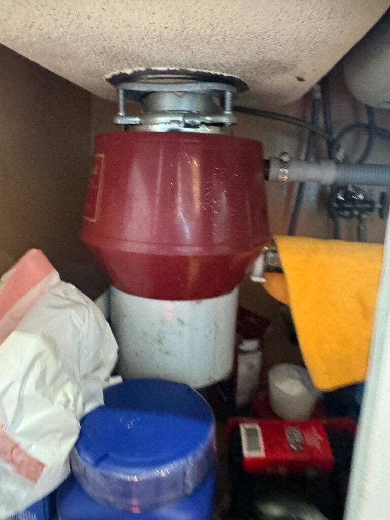 Garbage Disposal Detail in Tampa, FL 33602 Garbage disposal detail under sink, Tampa, FL 33602