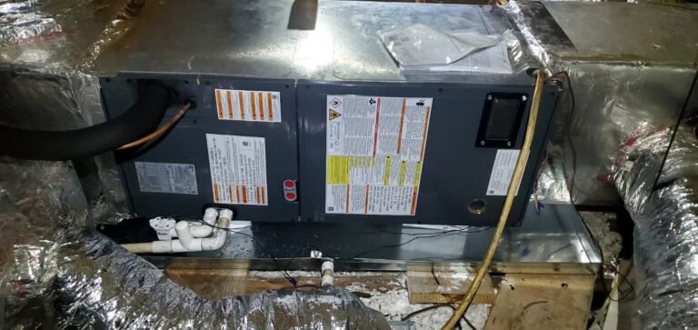 HVAC unit with duct connections, Tampa, FL 33605