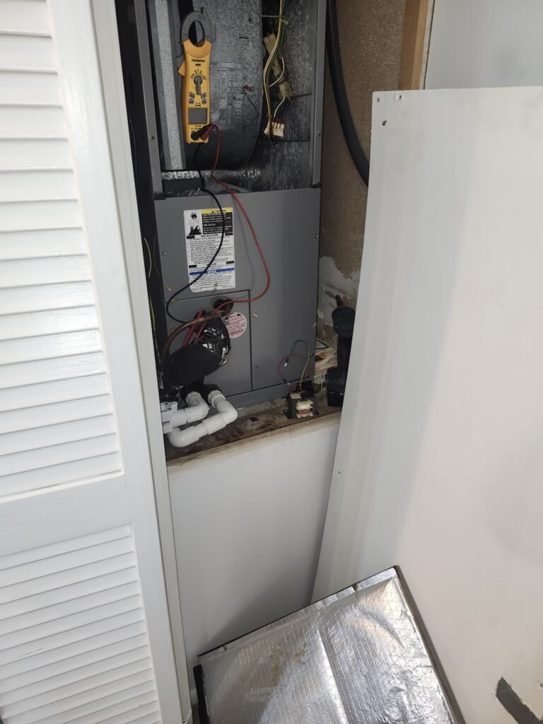 HVAC unit installation in progress, Hudson, FL 34667