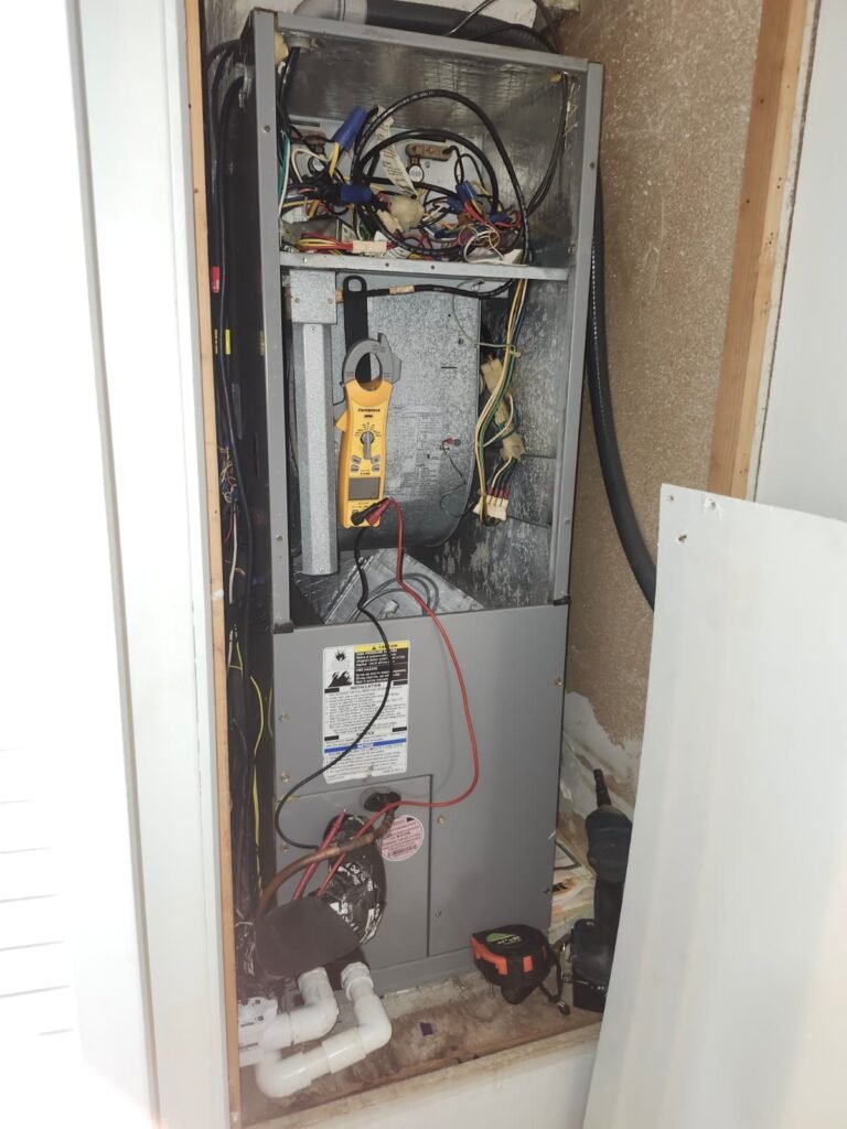 HVAC unit installation in progress, Hudson, FL 34667