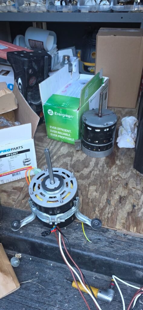 HVAC Motor Parts in Spring Hill, FL 34610 HVAC motor parts and tools in service vehicle in Spring Hill, FL 34610