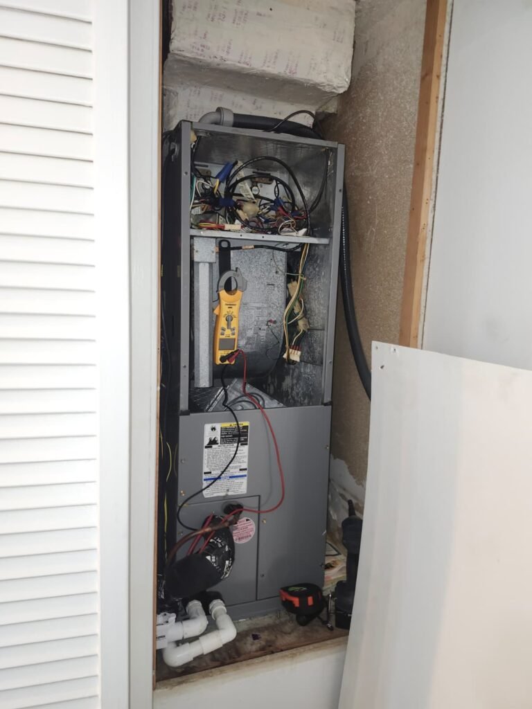 HVAC unit with exposed wiring, Hudson, FL 34667