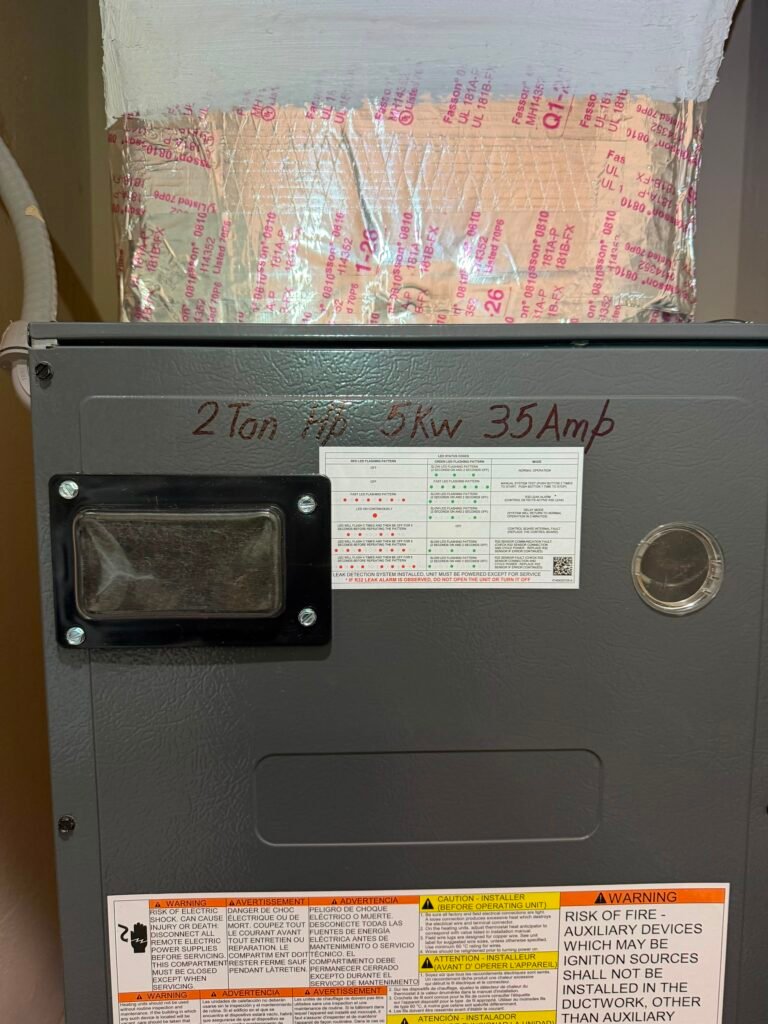 Close-up of HVAC unit top section in Zephyrhills, FL 33544