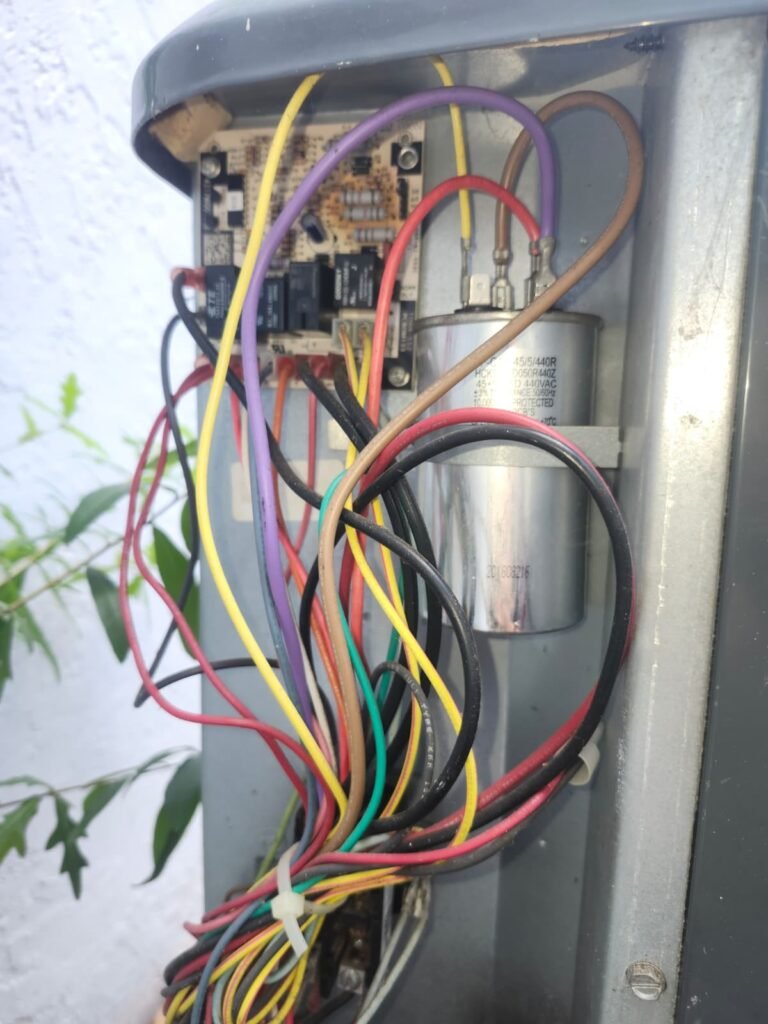HVAC Unit Wiring Close-Up in Clearwater, FL 33765 Close-up of HVAC unit wiring in Clearwater, FL 33765