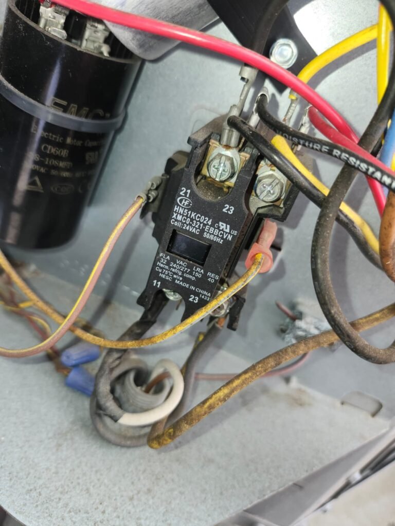 Wiring and contactor in HVAC unit in Hudson, FL 34667
