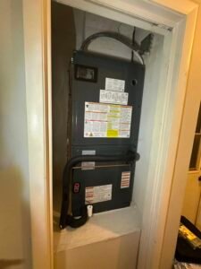 Indoor HVAC unit installation in Brandon, FL 33511