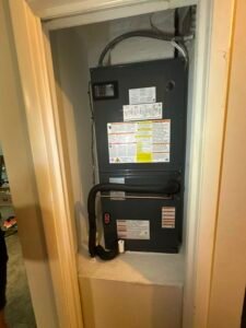 Indoor HVAC unit with piping in Brandon, FL 33511