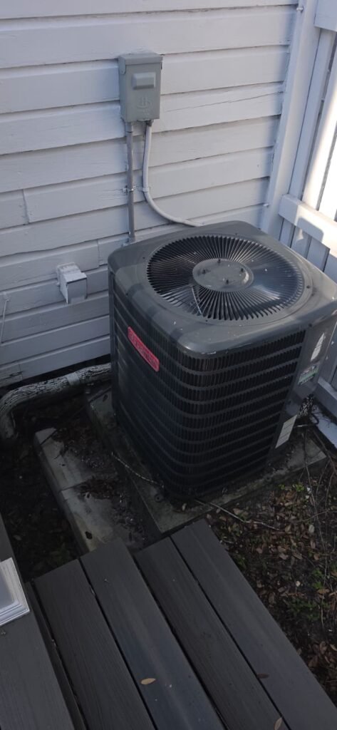 Installed Outdoor AC Unit in Tampa, FL 33605 Outdoor AC unit installed after service, Tampa, FL 33605