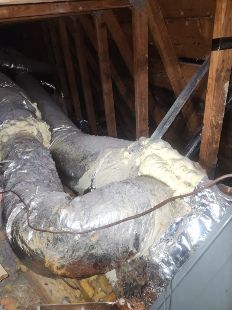 Insulated Ductwork in Clearwater, FL 33765 Insulated ductwork in attic, Clearwater, FL 33765