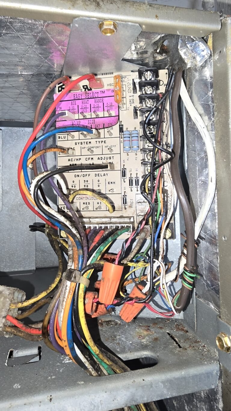 New HVAC air handler in garage with items, Pinellas Park, FL 33782