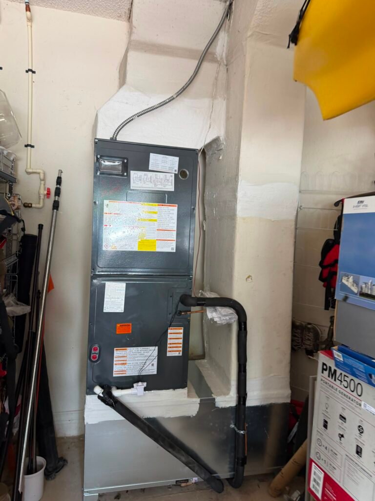 A new Daikin air handler installed in Pinellas Park, FL 33782.