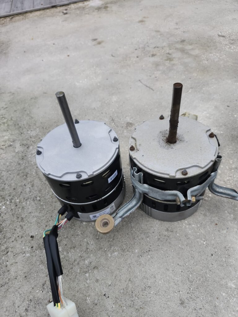 Comparison of new and old blower motors in Tampa, FL 33624