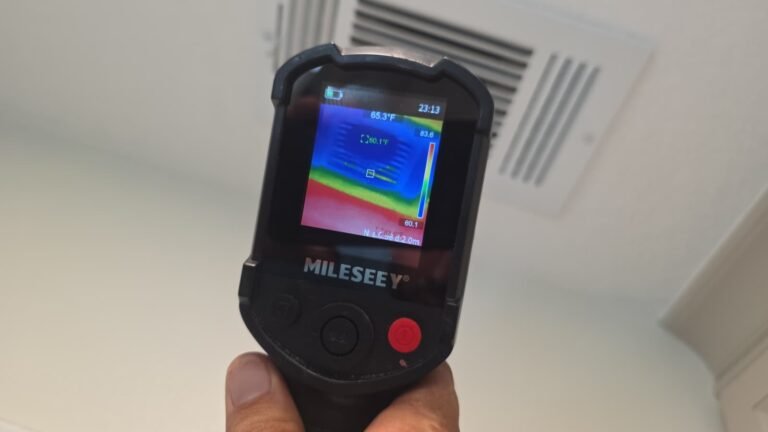 Thermal imaging device showing vent temperature, Brandon, FL 33511