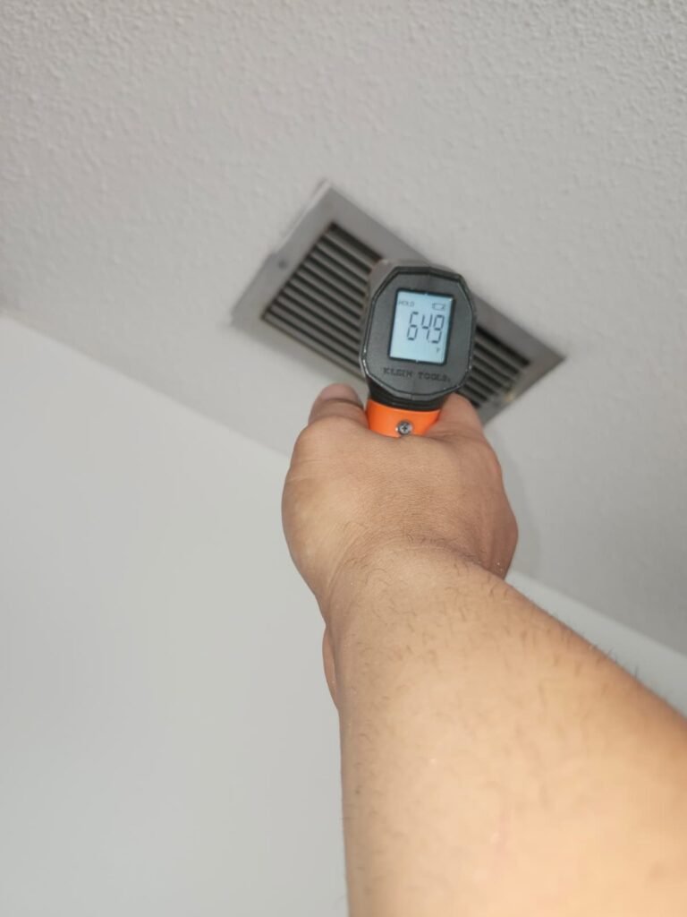 Temperature measurement at vent in Hudson, FL 34667