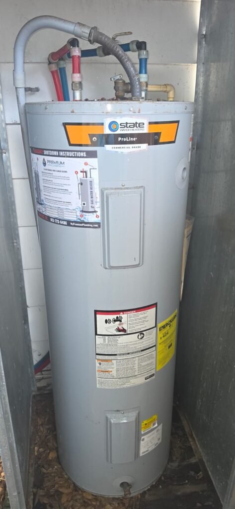 Installed water heater during service in Tampa, FL 33603