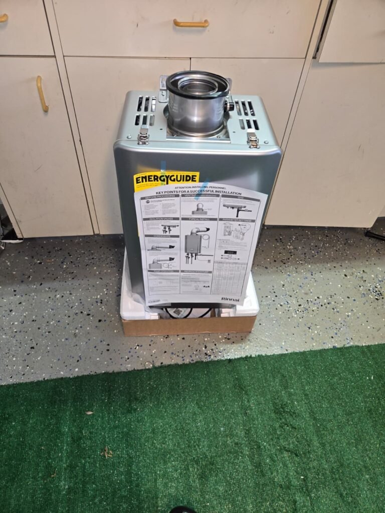 Water heater with installation instructions in Palm Harbor, FL 34684.