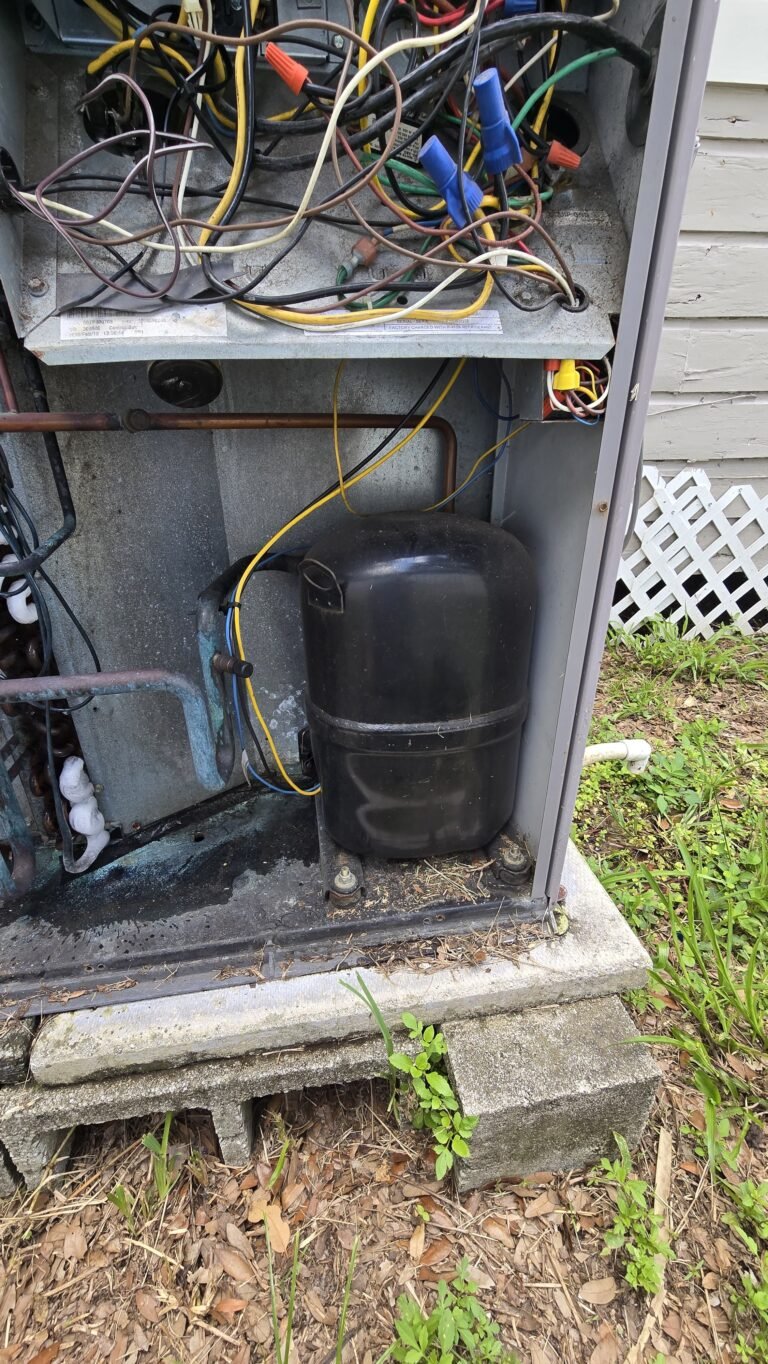 Wiring inside HVAC unit, Tampa, FL 33605