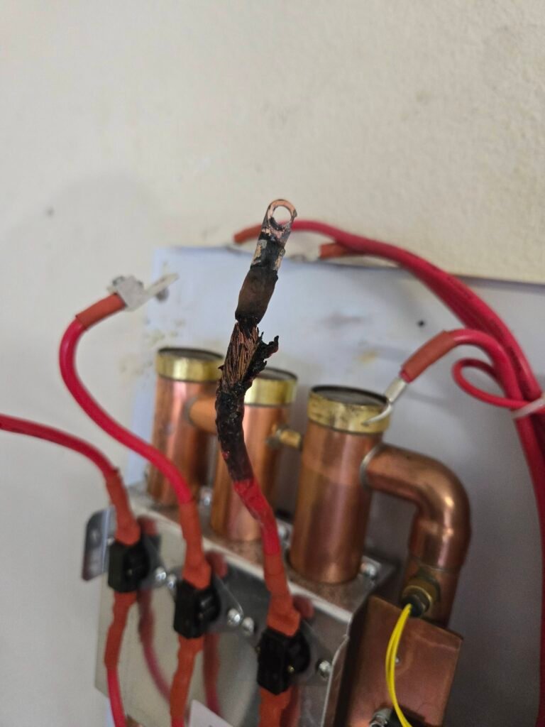 Burned cable on tankless water heater in Riverview, FL 33579