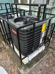Close-up of Goodman HVAC unit in Tampa, FL 33603